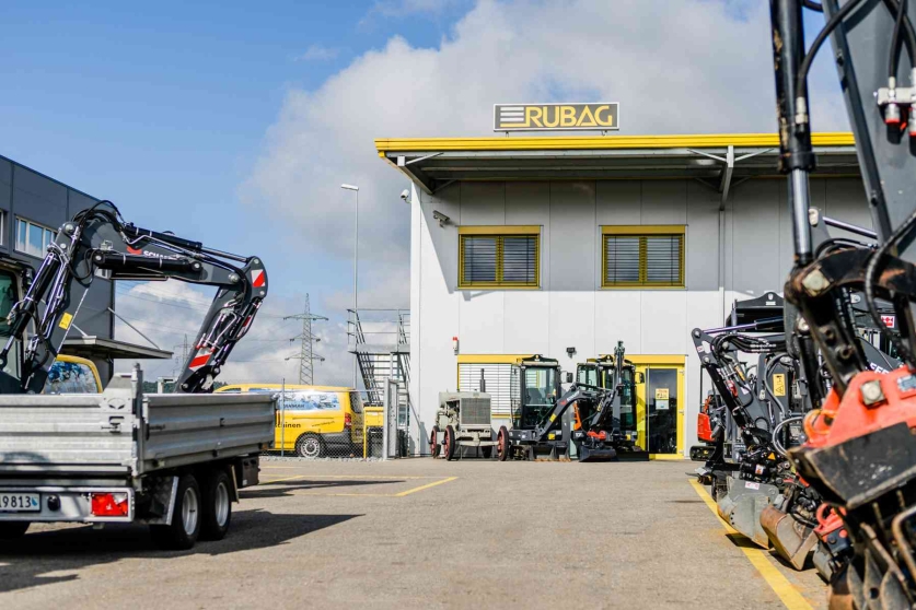 RUBAG Baumaschinen Filiale in Otelfingen von aussen